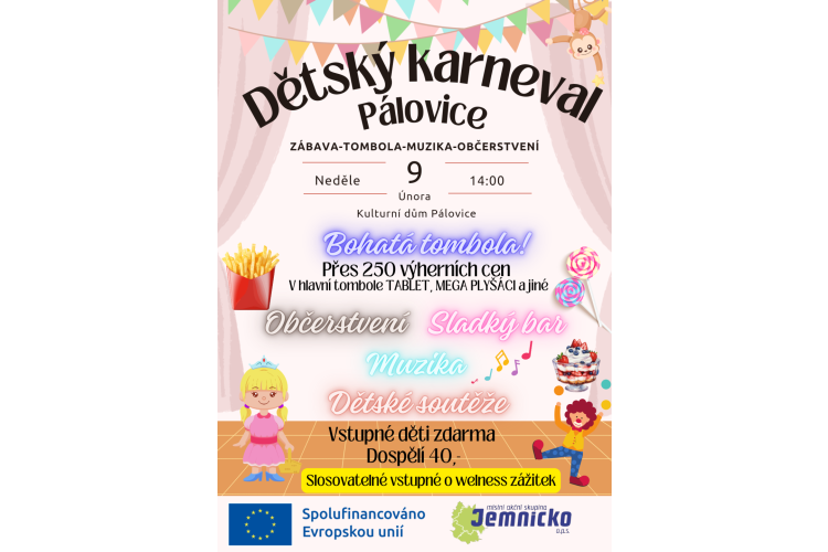 Dětský karneval v Pálovicích