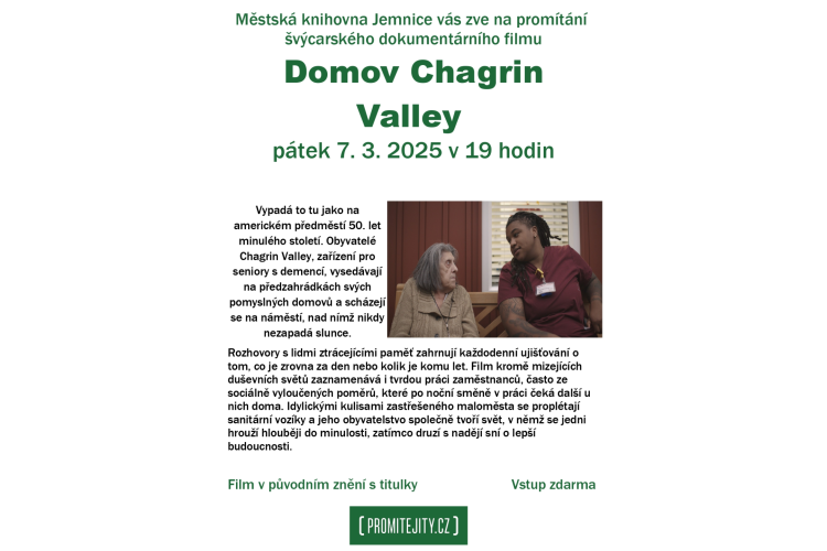 Promítání dokumentárního filmu Domov Chagrin Valley