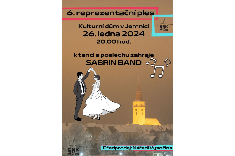 6. Reprezentační ples SNK v Jemnici